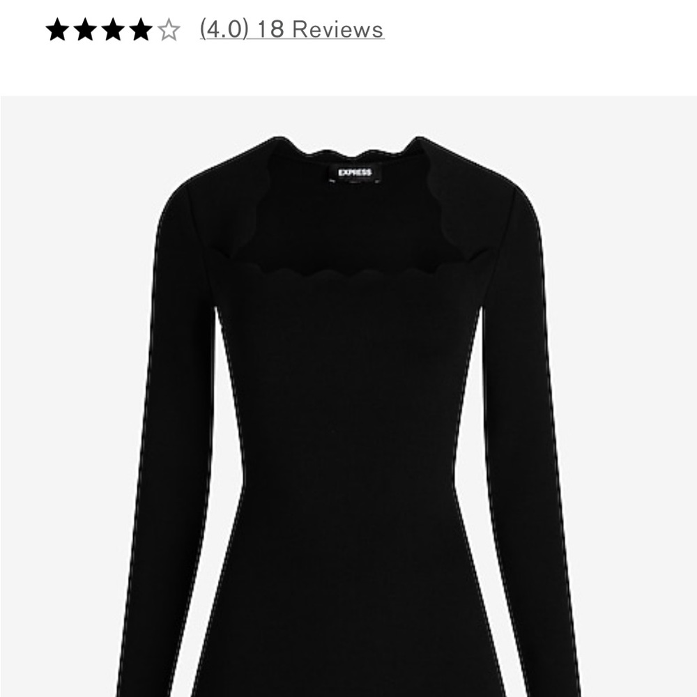 NWT Express little black dress - Picture 3 of 5